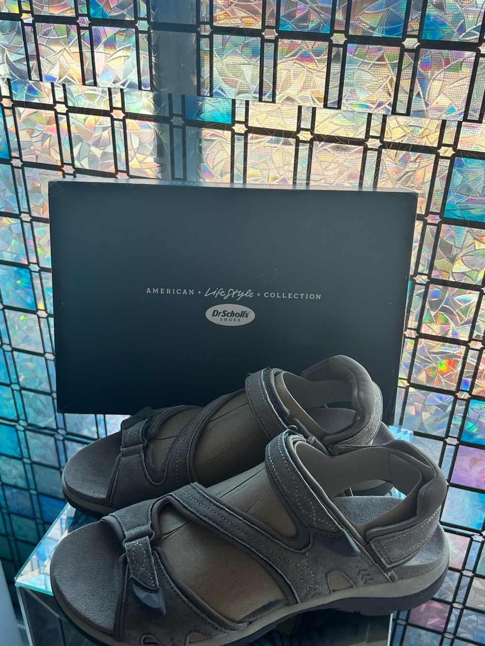 Dr. Scholl's Men's Adelle,Malt Taupe Adjustable Strap Sandals